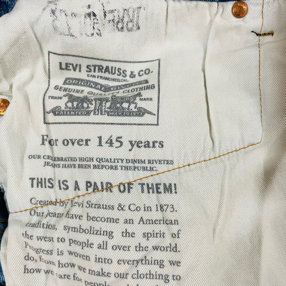 ‼️SOLD‼️NEW! Men’s Levi’s 505 Regular Fit Denim Shorts Size 36 - Picture 6 of 7